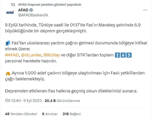 Son dakika: Fas'ta 7 büyüklüğünde deprem! Çok sayıda ölü ve yaralı var | Türkiye devrede tüm imkanlar seferber-7