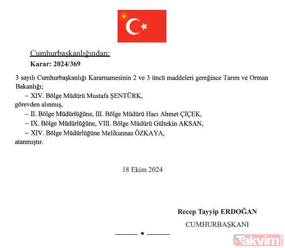 Atama ve görevden alma kararları Resmi Gazete'de yayımlandı! İşte isim isim o liste - 13