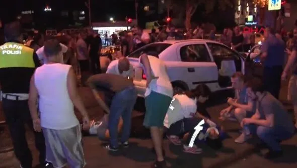 Fatih'te tramvay yolundaki feci kaza kamerada-2