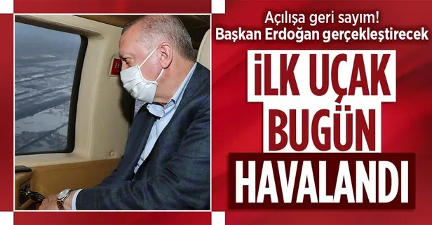 Açılışını Başkan Erdoğan’ın yapacağı Rize-Artvin Havalimanı için ilk test uçuşu gerçekleştirildi