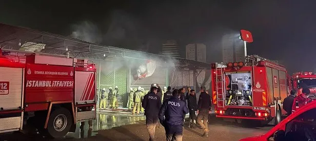 Ataşehir’deki halde korkutan yangın