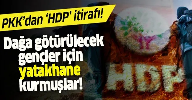 PKK’lı terörist itirafçı oldu! HDP il binasında dağa götürülecek gençler için yatakhane kurulmuş