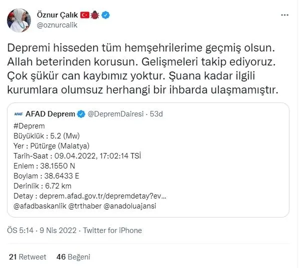 Son dakika: Malatya Pütürge'de 5.2'lik şiddetli deprem! Açıklamalar peş peşe geldi | AFAD, Kandilli son depremler listesi-11
