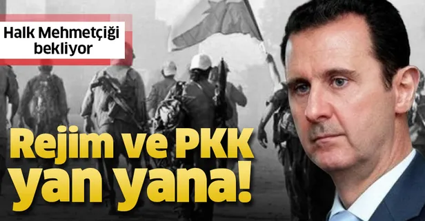 Rejim ve PKK yan yana! Halk Mehmetçiği bekliyor