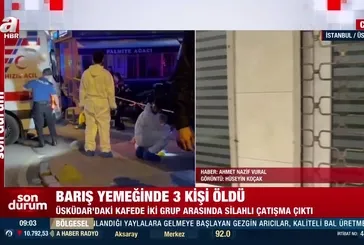 Üsküdar'da barış yemeği kanlı bitti: 3 ölü