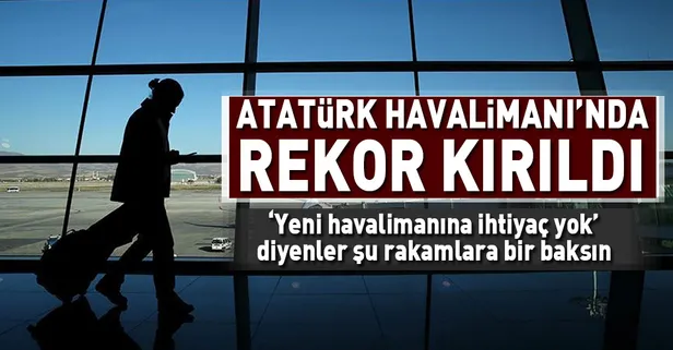 Atatürk Havalimanı 4 ayda yolcu rekoru kırdı