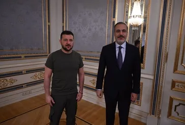 Dışişleri Bakanı Hakan Fidan ile Ukrayna Başkanı Volodomir Zelenskiy arasında kritik görüşme