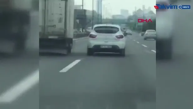 Tem'deki baltalı sürücü gözaltına alındı (Video)