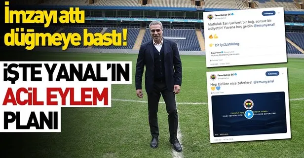 Ersun Yanal Fenerbahçe’ye imzayı attı, düğmeye hemen bastı