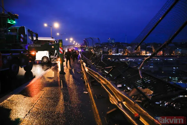 Eyvah eyvah! Yürekler ağza geldi! Cezaevi aracı viyadükte asılı kaldı - 16