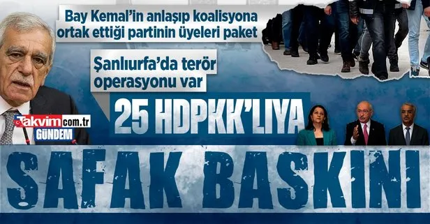 Şanlıurfa ve Şırnak’ta terör operasyonları: HDP’li ve DBP’liler dahil 38 şüpheli gözaltına alındı