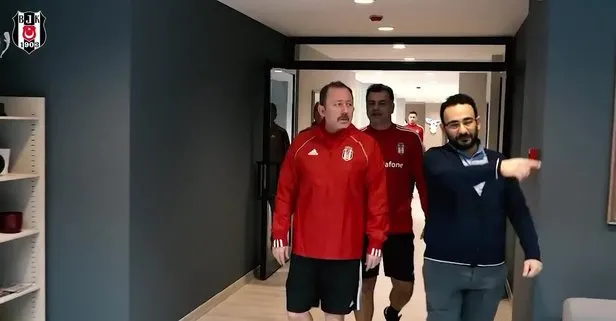 Sergen Yalçın Beşiktaş’ın başında ilk antrenmanına çıktı