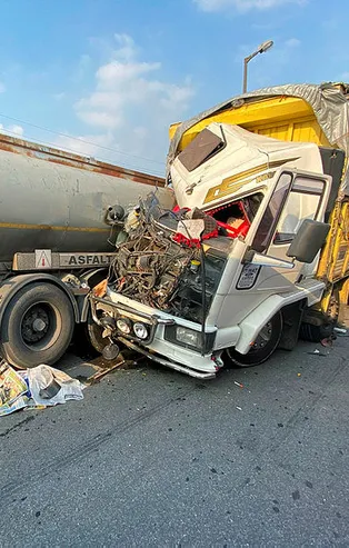 TEM'de korkunç kaza! Feci şekilde can verdi