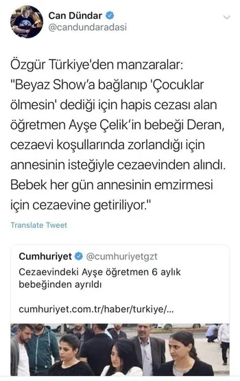 Kripto gazete Yeni Asya bebek istismarı ile terörist aklama peşinde