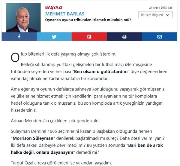 Son dakika: Duayen gazeteci Mehmet Barlas'ın vesayet odaklarına ve milli irade düşmanlarına karşı kaleme aldığı yazılar-8