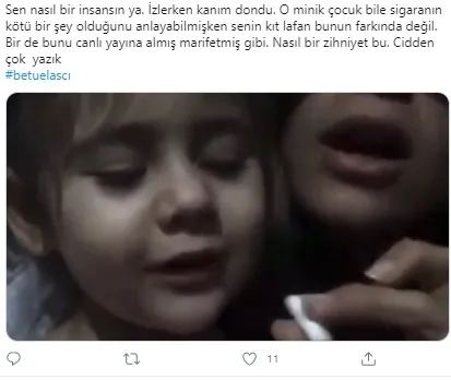 Betül Aşçı isimli kadına tepki yağıyor! 3 yaşındaki kuzenine Instagram canlı yayınında sigara içirmişti-6