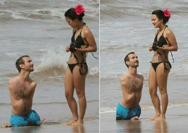 Nick Vujicic kolları ve bacakları olmadan dünyaya geldi hayata küsmedi:-2
