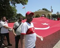 Başkan Erdoğan’a Bakü’de sevgi seli!