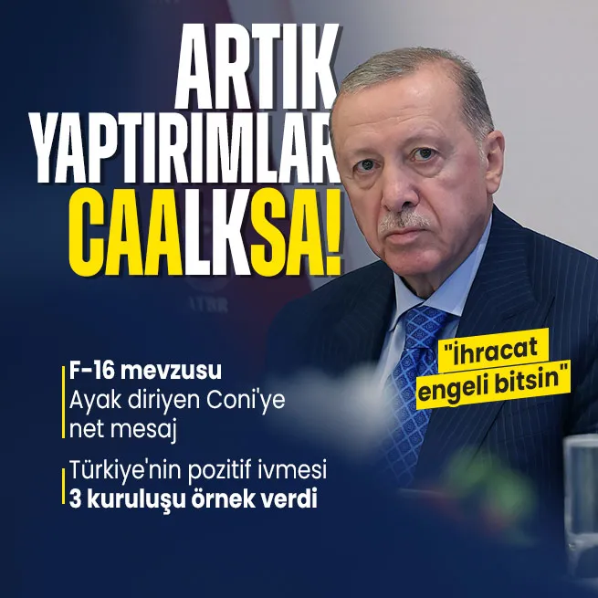 Başkan Recep Tayyip Erdoğandan ABDye F-16 ve CAATSA mesajı: İhracat engelleri kaldırılmalı