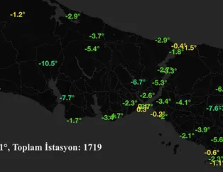 Kar yağışı sonrası İstanbul'da dikkat çeken harita! Eksi 10 derece...