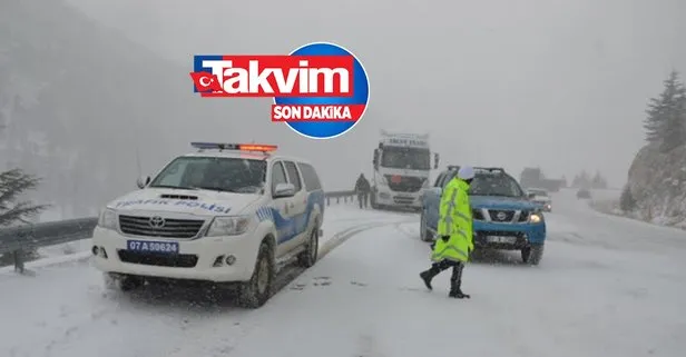 Bugün yollar kapalı mı açık mı? 25 Ocak hangi yollar kapalı? Karayolları Genel Müdürlüğü trafiğe kapalı yollar tam liste!