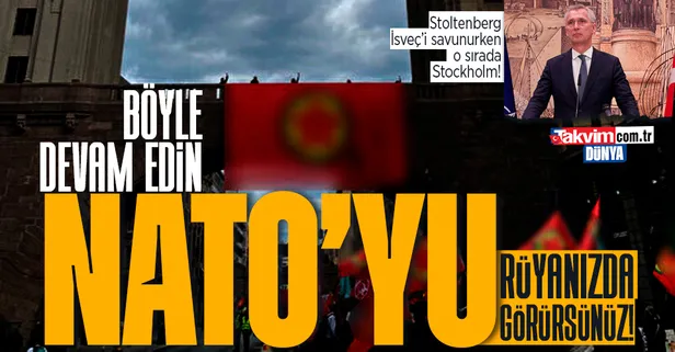NATO Genel Sekreteri'nin 'sözleri yerine getiriyorlar' dediği İsveç'te skandal! Polis koruması altında PKK yürüyüşü