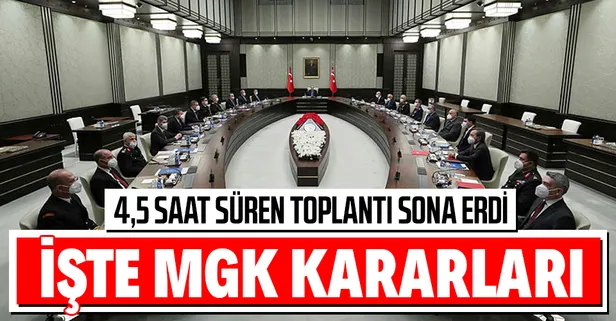 Son dakika: 2021 yılının ilk MGK'sı sona erdi! İşte çıkan kararlar...