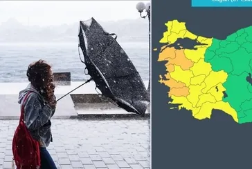 55 İLE SARI VE TURUNCU KOD! Fırtına, sel, taşkın... 3. dalga geliyor! MGM saatli uyardı: Gök gürültülü sağanak etkisini artıracak