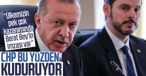 Başkan Erdoğan’dan CHP’ye sert tepki: Ülkemizin pek çok kazanımında Berat Bey’in imzası var, bu yüzden kuduruyorlar