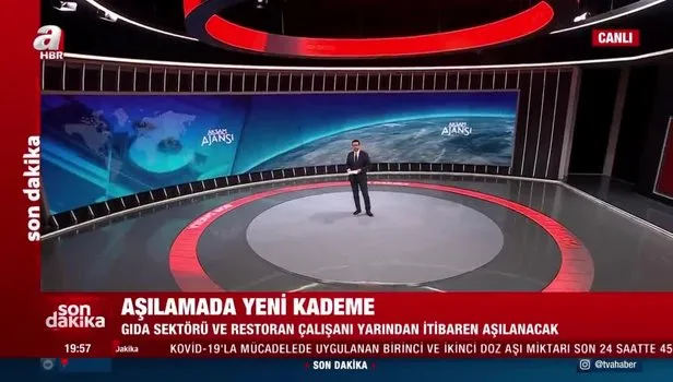 SON DAKİKA: Aşılamada yeni kademe! Gıda sektörü ve restoran çalışanı yarından itibaren aşılanacak