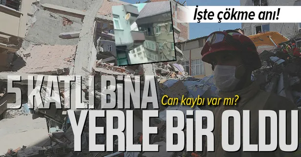 SON DAKİKA: İstanbul Zeytinburnu'nda 5 katlı bina çöktü! Faciadan dönüldü İşte binanın çöktüğü anlar