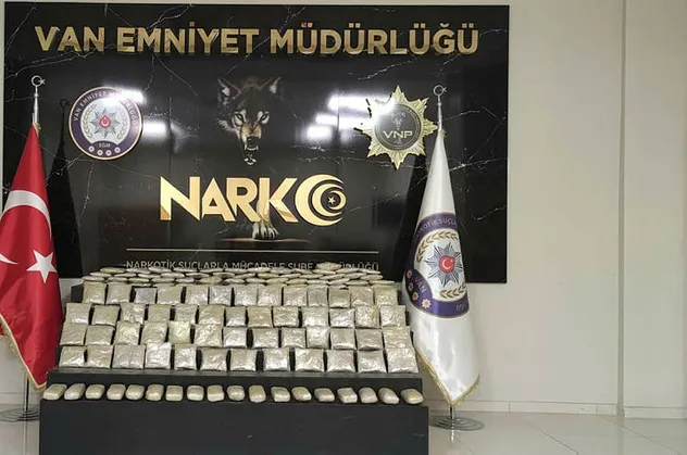 Van'da bir evde 40 kilo 40 gram eroin bulundu