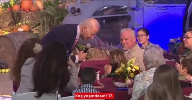 Son dakika: Gafların adamı ABD Başkanı Joe Biden yine saçmaladı! Küçük bir kıza tuhaf sözler: Ne güzel kulakların var