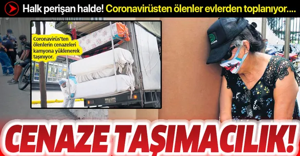 Ekvador'da Coronavirüs'ten ölenler evlerden toplanıyor...