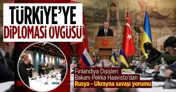 Finlandiya Dışişleri Bakanı Pekka Haavisto’dan Türkiye’nin Başkan Recep Tayyip Erdoğan liderliğindeki diplomasi çabalarına övgü