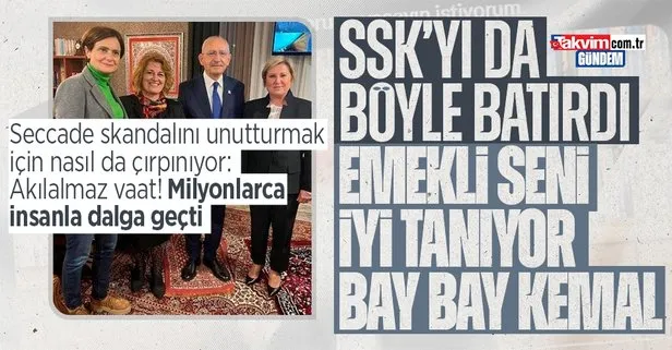 7’li koalisyonun adayı CHP’li Kemal Kılıçdaroğlu’ndan akılalmaz ikramiye vaadi: SSK’nın nasıl battığı şimdi belli oldu