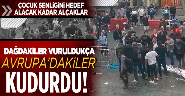 İsviçre'de terör örgütü PKK yandaşları, "23 Nisan Uluslararası Çocuk Festivali"ne saldırdı!