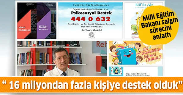 Bakan Selçuk: Koronavirüs döneminde 16 milyondan fazla kişiye rehberlik hizmeti sunduk