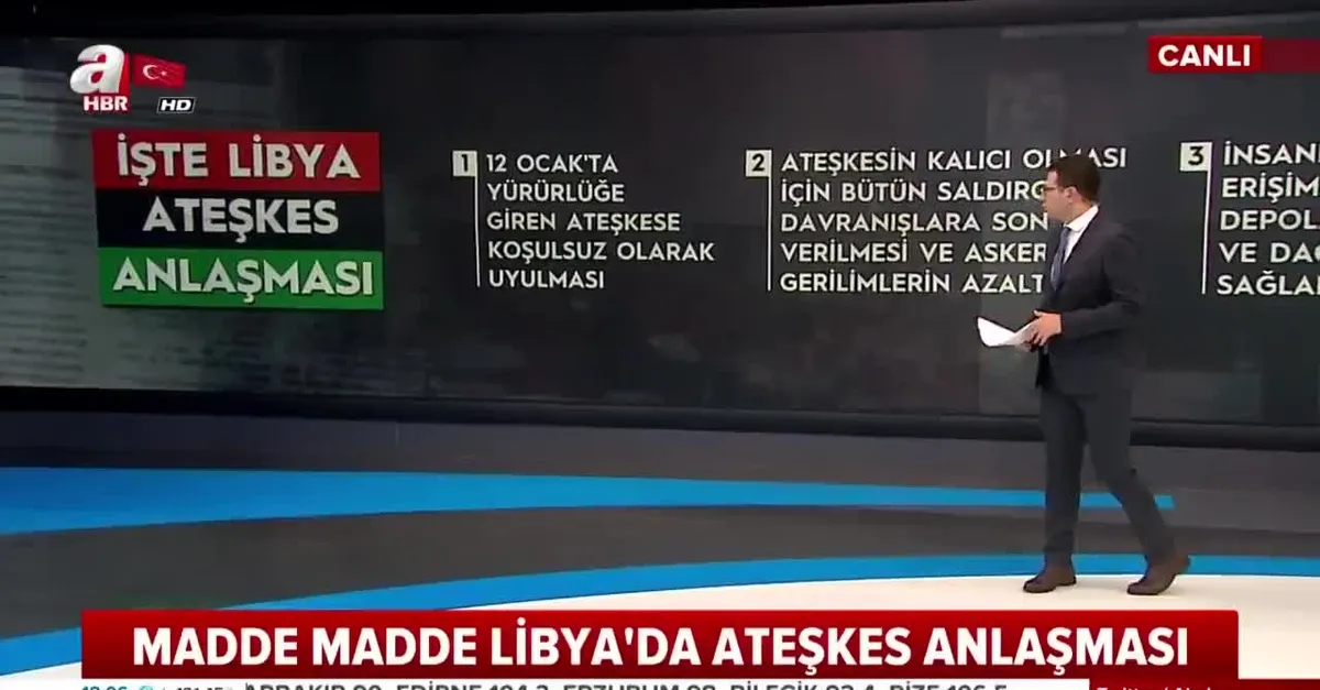 İşte madde madde Libya'da ateşkes anlaşması