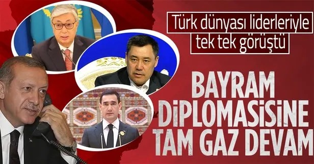 Başkan Recep Tayyip Erdoğan Türk dünyası ile bayramlaştı