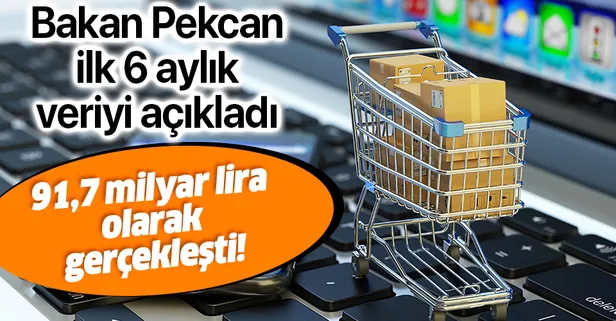 Son dakika: Bakan Ruhsar Pekcan açıkladı: İlk 6 ayda e-ticaret hacmi 91,7 milyar TL olarak gerçekleşmiştir