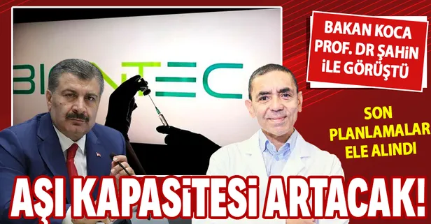 Sağlık Bakanı Fahrettin Koca'dan Biontech aşısı açıklaması! "Prof. Dr. Uğur Şahin ile görüştük..."
