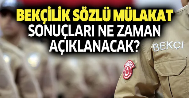 Müjdeli haber geldi mi? 2019 1. dönem bekçilik sözlü sınav sonuçları ne zaman açıklanacak?-1