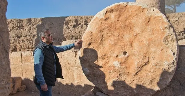 Mardin Dara Antik Kenti’ndeki kazılarda zeytin ezme taşı bulundu! 6’ıncı yüzyılda zeytin üretim yeri olduğunu gösteriyor: Fabrikasyon üretim