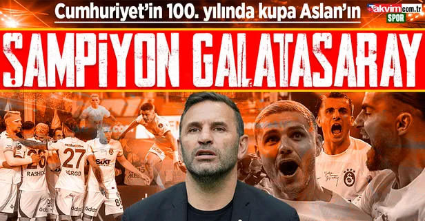 Deplasmanda Ankaragücü'nü deviren Galatasaray lig şampiyonluğunu ilan etti