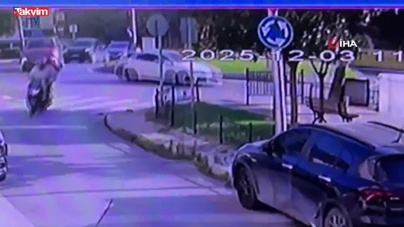 Üsküdar’da İETT otobüsünün börekçiye daldığı anlar kamerada