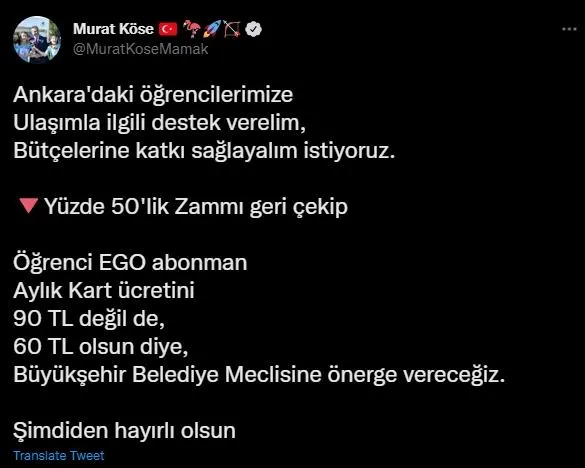 Ankara'da Mansur Yavaş'ın hayata geçirdiği ulaşım zammı tepki çekmişti! AK Parti zammın geri alınması için harekete geçiyor-2