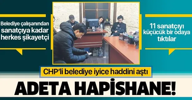 CHP’li Antalya Büyükşehir Belediyesi’nden skandal: 11 sanatçıyı küçücük bir odaya tıktılar
