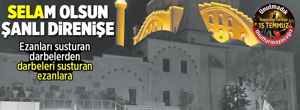 'Sela'm olsun şanlı direnişe