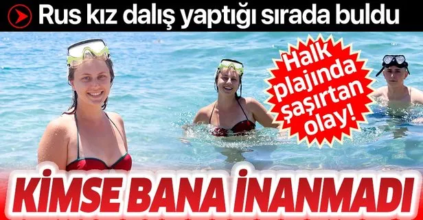 Antalya’da Rus genç kız dalış yaparken buldu: Silah var dediğimde kimse bana inanmadı